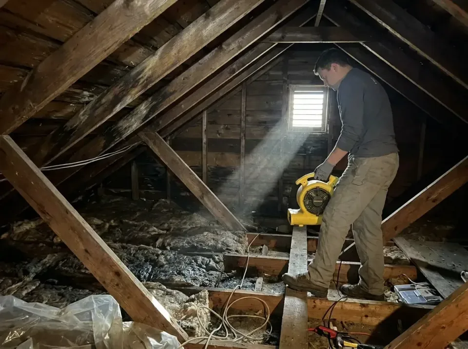 attic-water-damage-drying-proc-007 — frequently asked questions, Emergency Water Extraction & 24/7 Flood Response in Scott A…